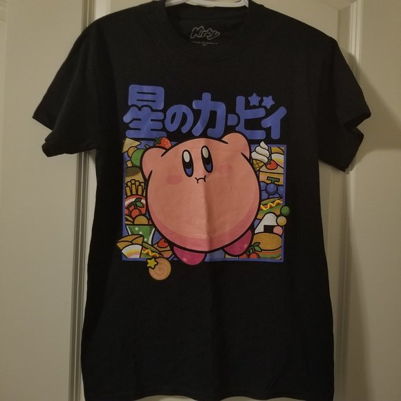 Adult Nintendo Kirby Shirt (Navy Blue) - Picture 1 of 5